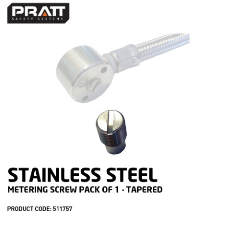 PRATT STAINLESS STEEL METERING SCREW PACK OF 1 - TAPERED